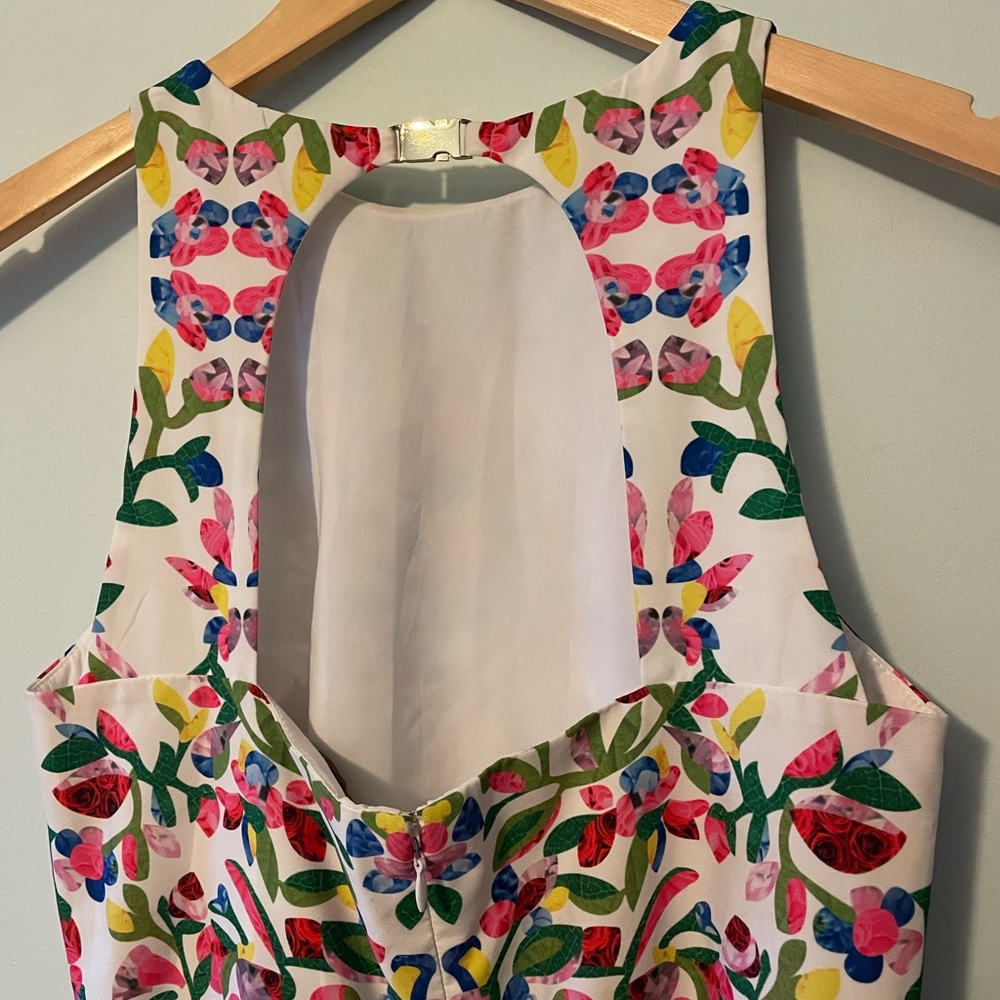 Cynthia Steffe Women's Sidney Floral Print Lily White Dress Size 4 - Picture 8 of 10